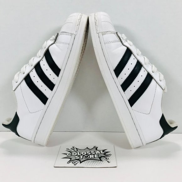 ❌SOLD❌ Adidas Originals Superstar Leather White Black - Picture 6 of 9